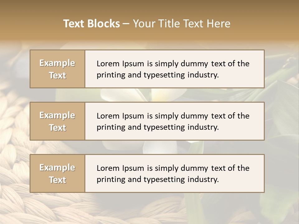 Natural Wicker Leaf PowerPoint Template