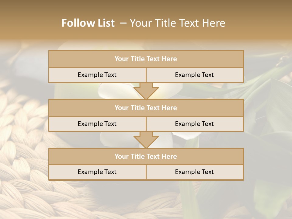 Natural Wicker Leaf PowerPoint Template