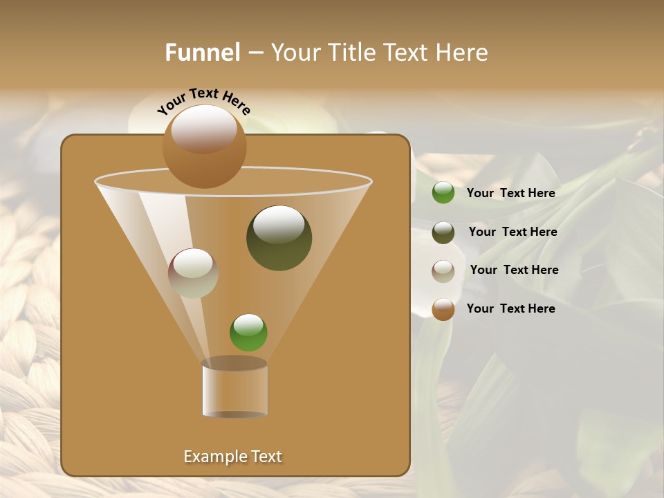 Natural Wicker Leaf PowerPoint Template