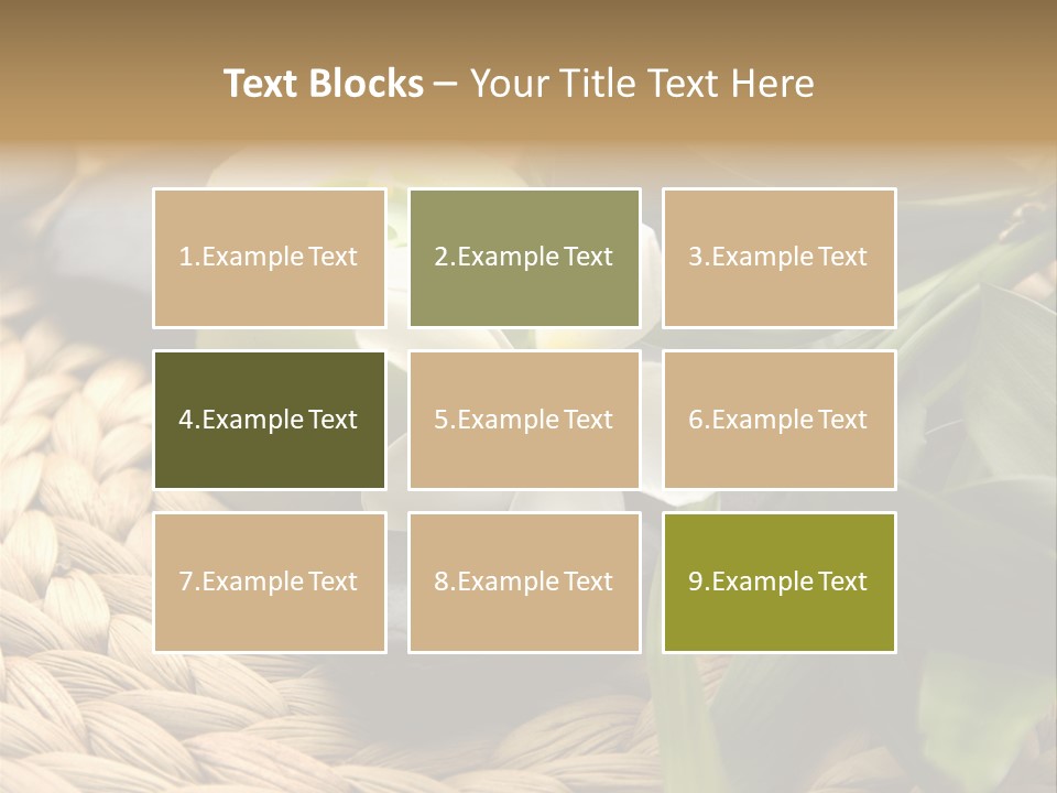 Natural Wicker Leaf PowerPoint Template