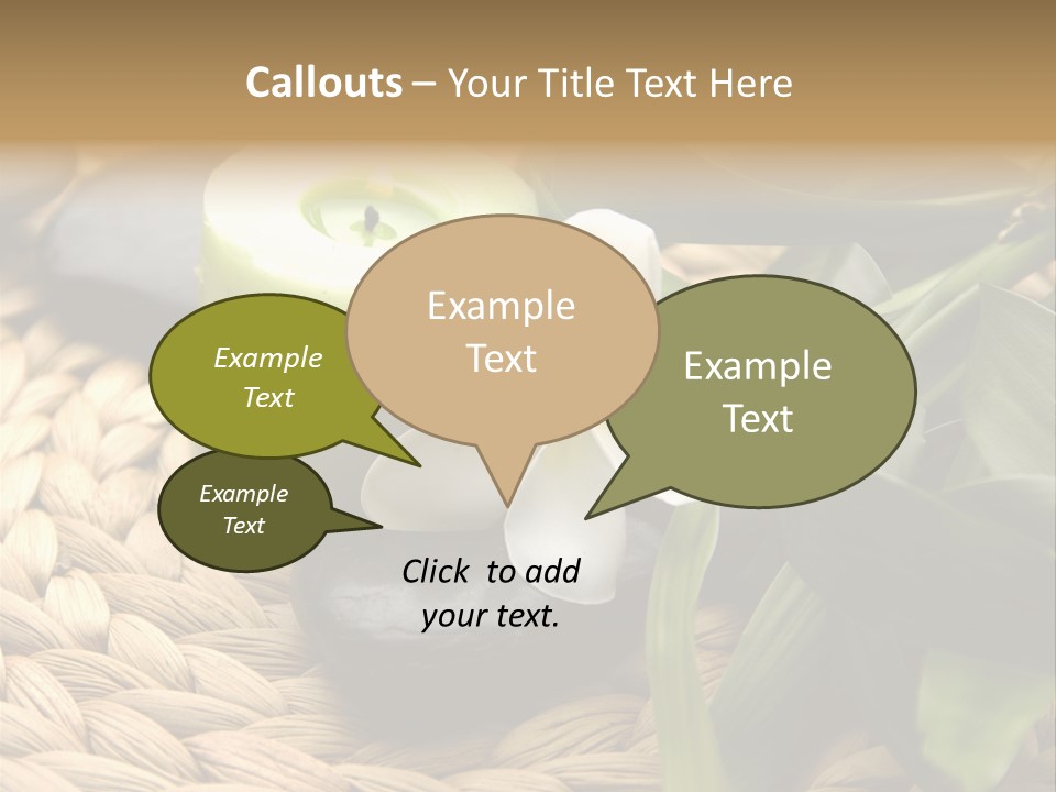 Natural Wicker Leaf PowerPoint Template