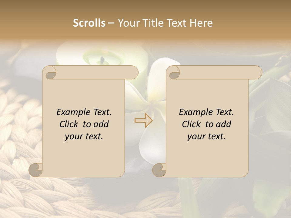 Natural Wicker Leaf PowerPoint Template