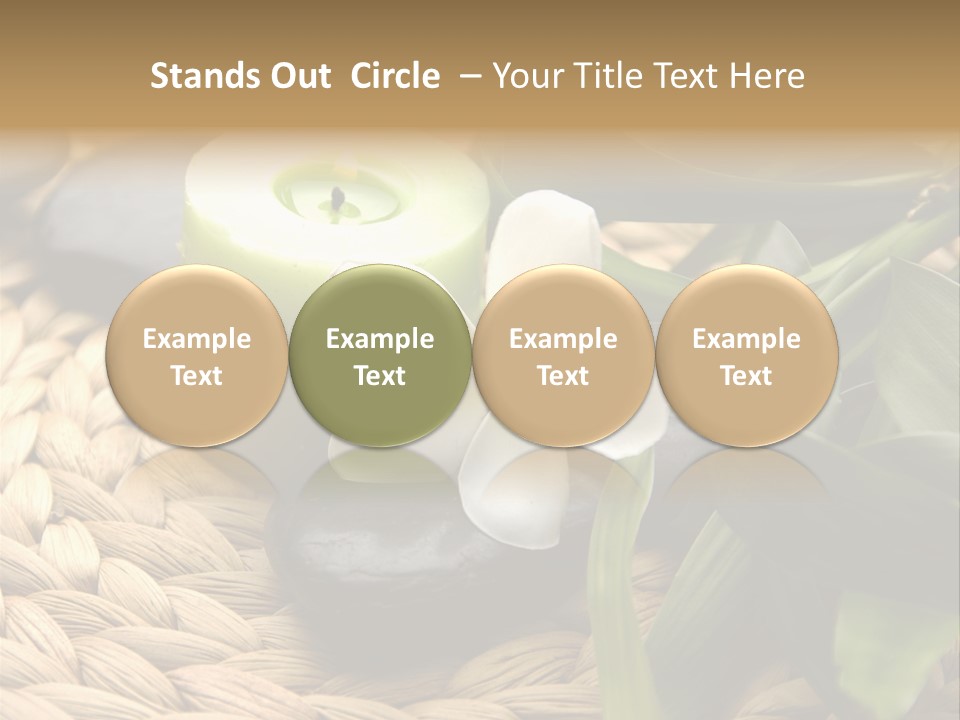 Natural Wicker Leaf PowerPoint Template