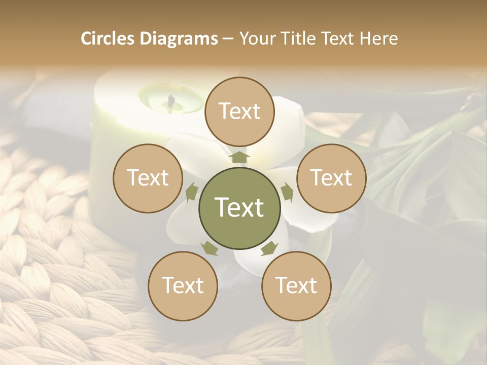 Natural Wicker Leaf PowerPoint Template