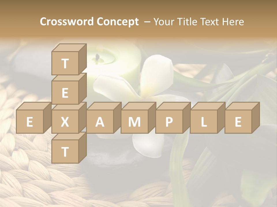 Natural Wicker Leaf PowerPoint Template