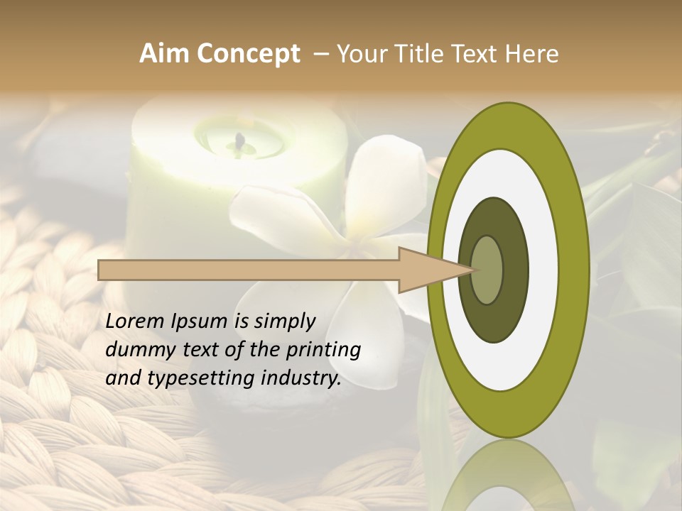 Natural Wicker Leaf PowerPoint Template