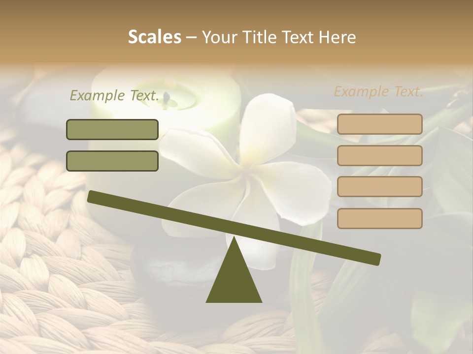 Natural Wicker Leaf PowerPoint Template
