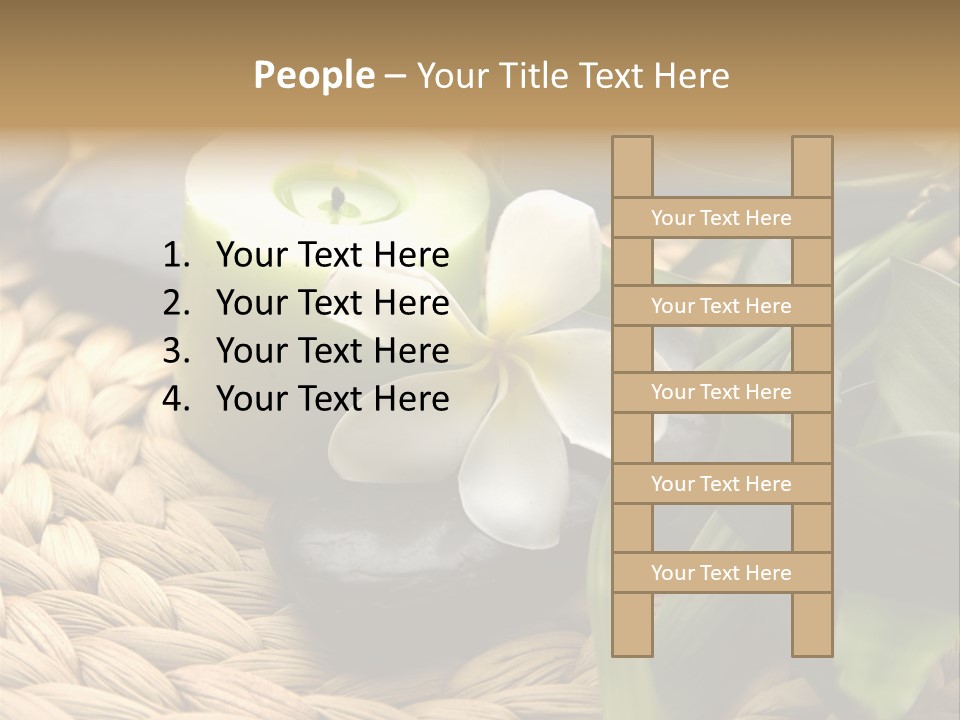 Natural Wicker Leaf PowerPoint Template