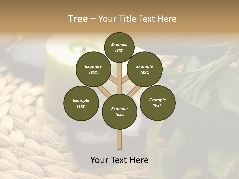 Natural Wicker Leaf PowerPoint Template