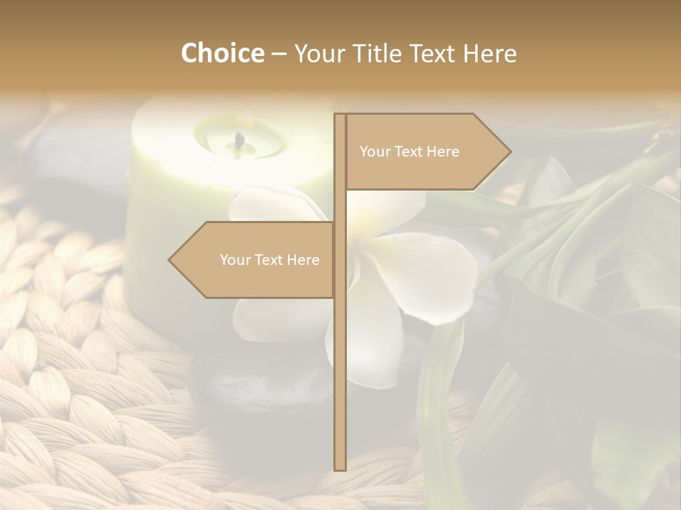 Natural Wicker Leaf PowerPoint Template