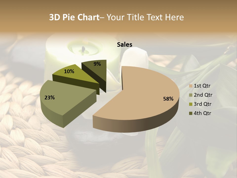 Natural Wicker Leaf PowerPoint Template