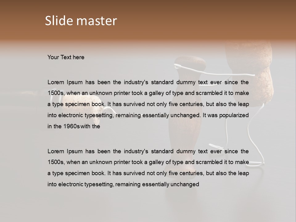 Men Open Desk PowerPoint Template