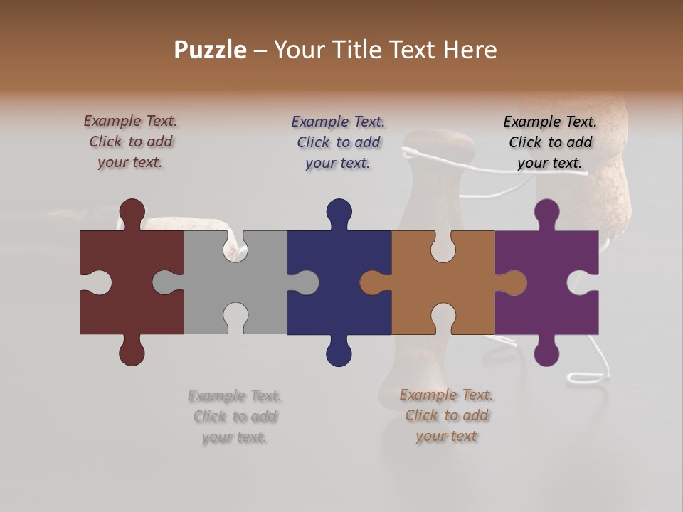 Men Open Desk PowerPoint Template