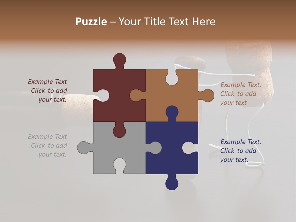 Men Open Desk PowerPoint Template