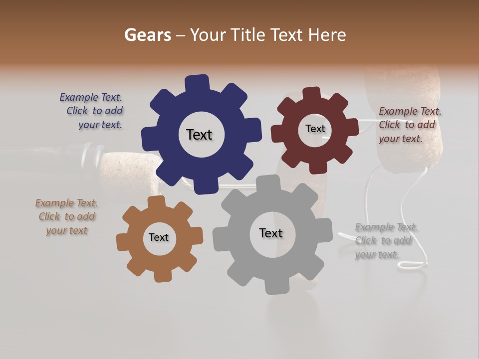 Men Open Desk PowerPoint Template