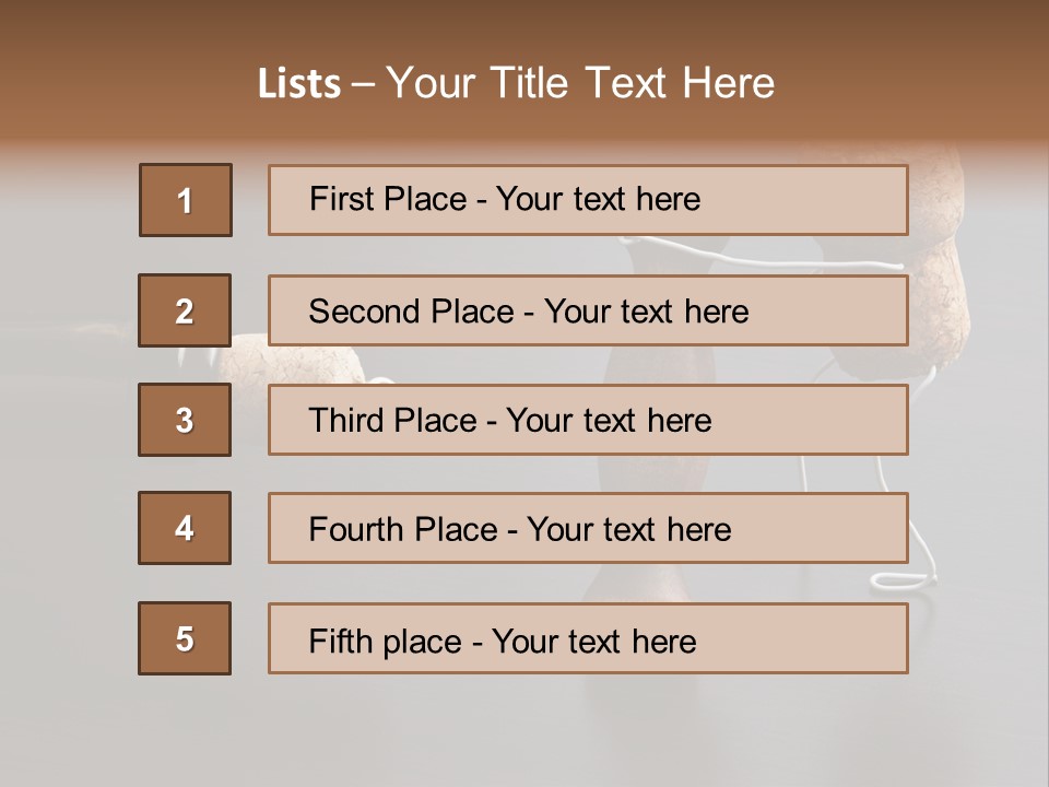 Men Open Desk PowerPoint Template