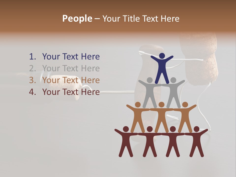 Men Open Desk PowerPoint Template