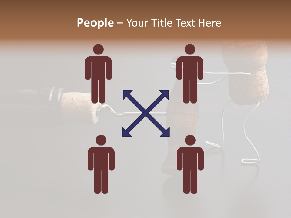 Men Open Desk PowerPoint Template