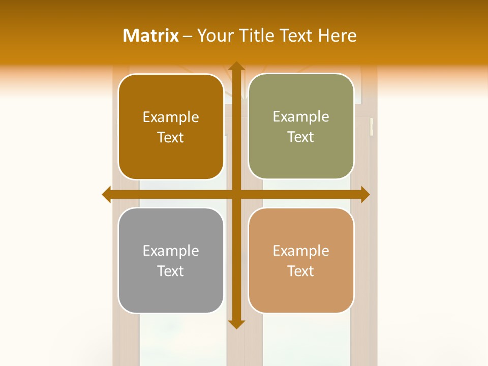 Double Golden Plastic PowerPoint Template