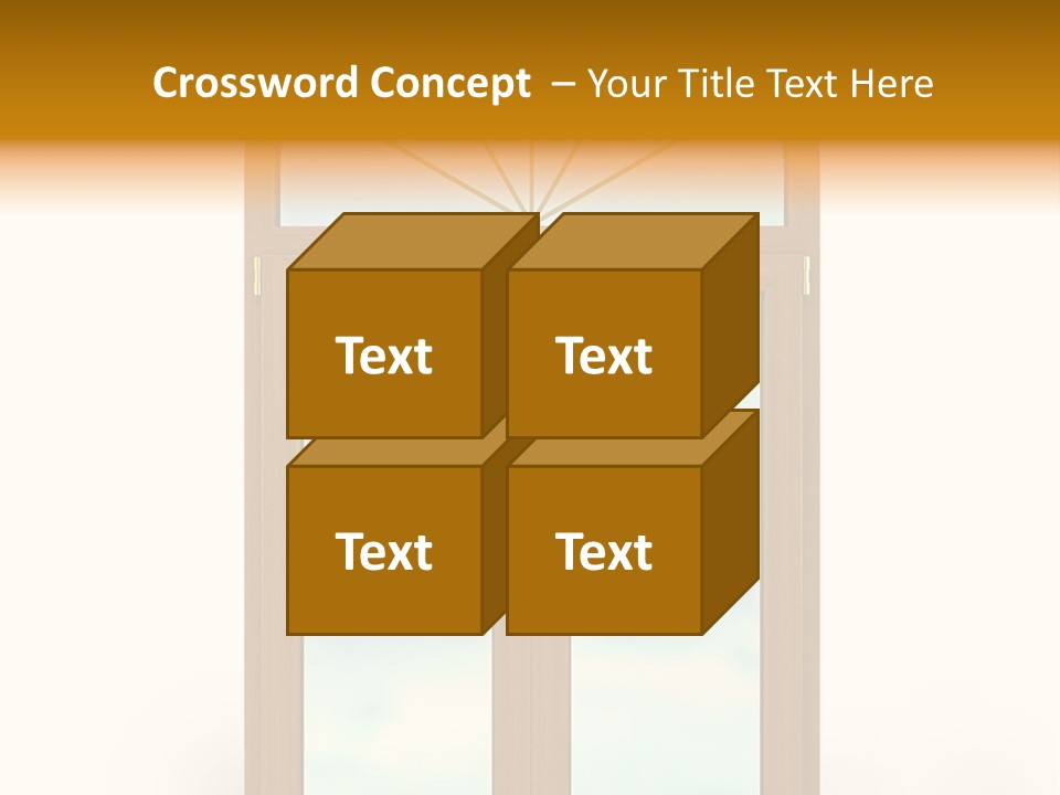 Double Golden Plastic PowerPoint Template