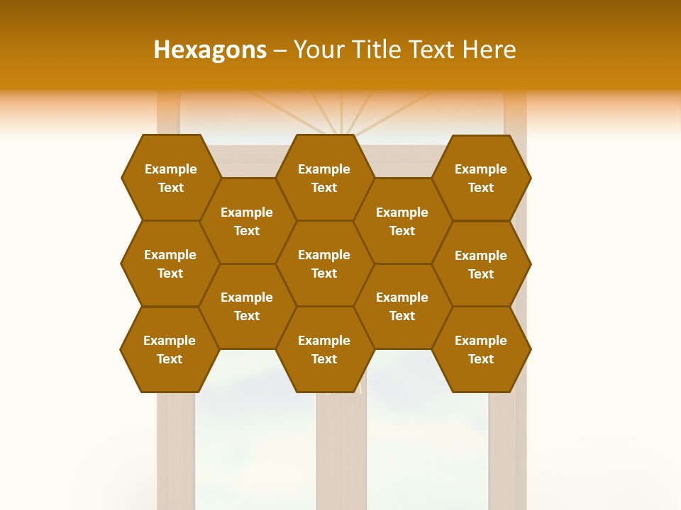 Double Golden Plastic PowerPoint Template