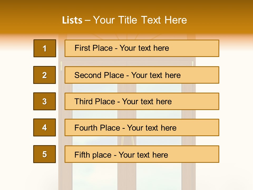 Double Golden Plastic PowerPoint Template