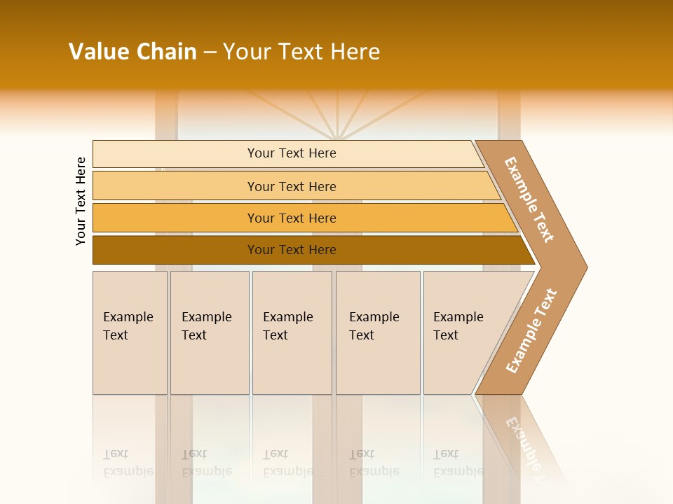 Double Golden Plastic PowerPoint Template