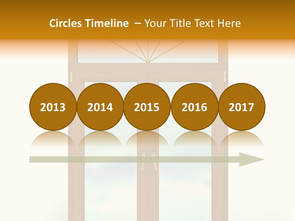 Double Golden Plastic PowerPoint Template