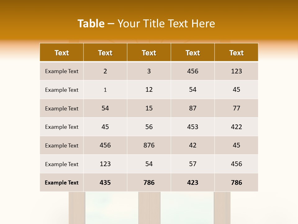 Double Golden Plastic PowerPoint Template