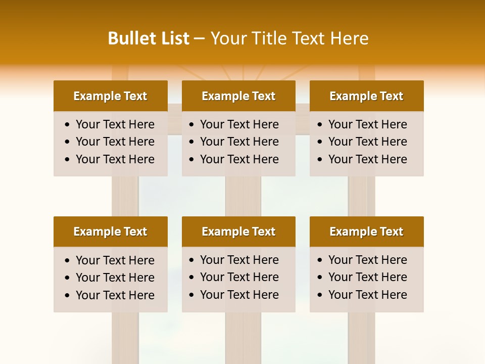 Double Golden Plastic PowerPoint Template