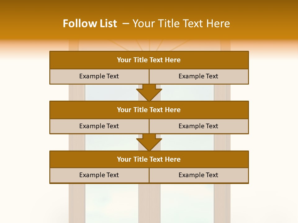 Double Golden Plastic PowerPoint Template