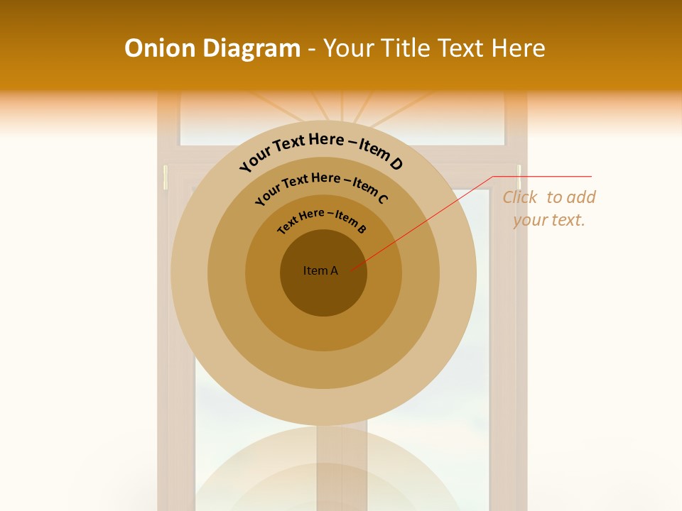 Double Golden Plastic PowerPoint Template