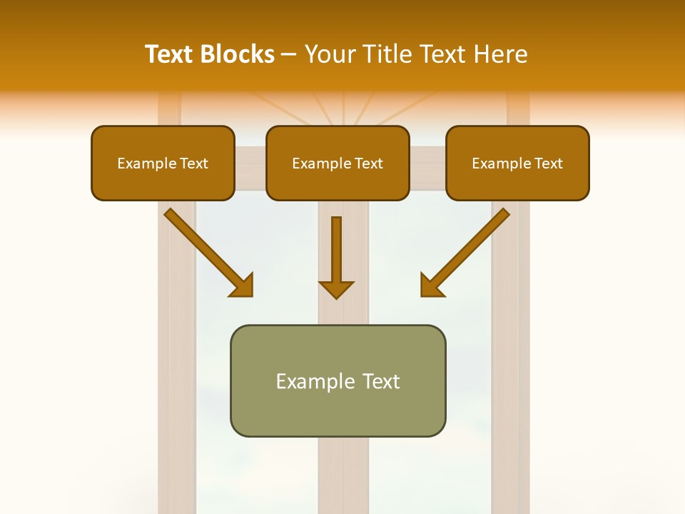 Double Golden Plastic PowerPoint Template