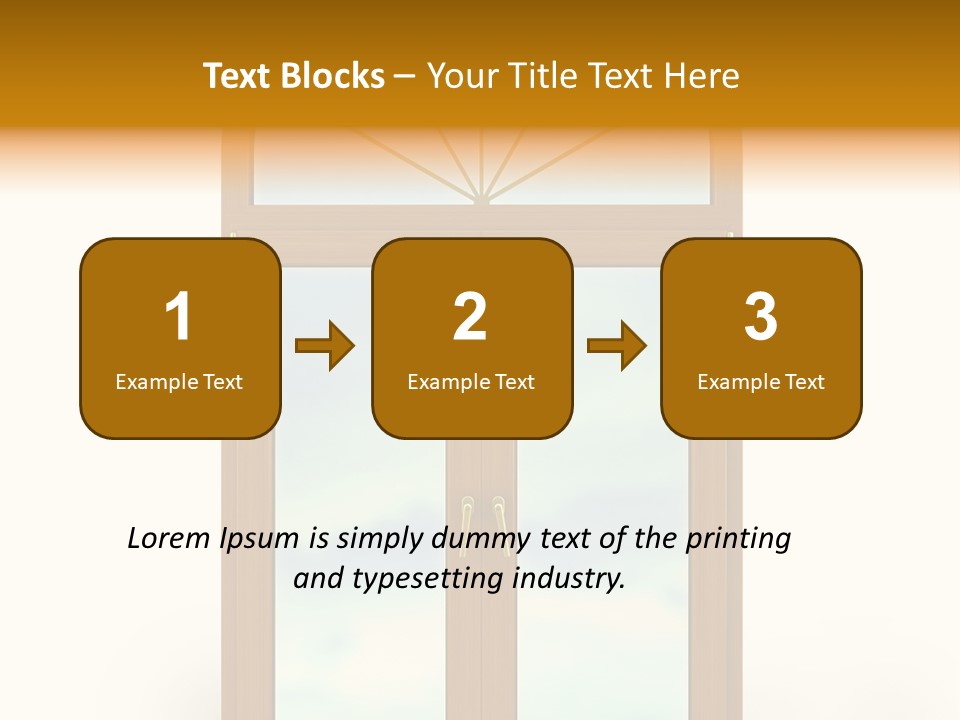 Double Golden Plastic PowerPoint Template