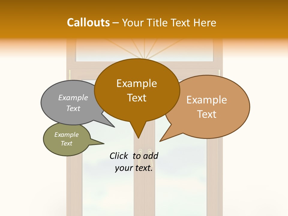 Double Golden Plastic PowerPoint Template