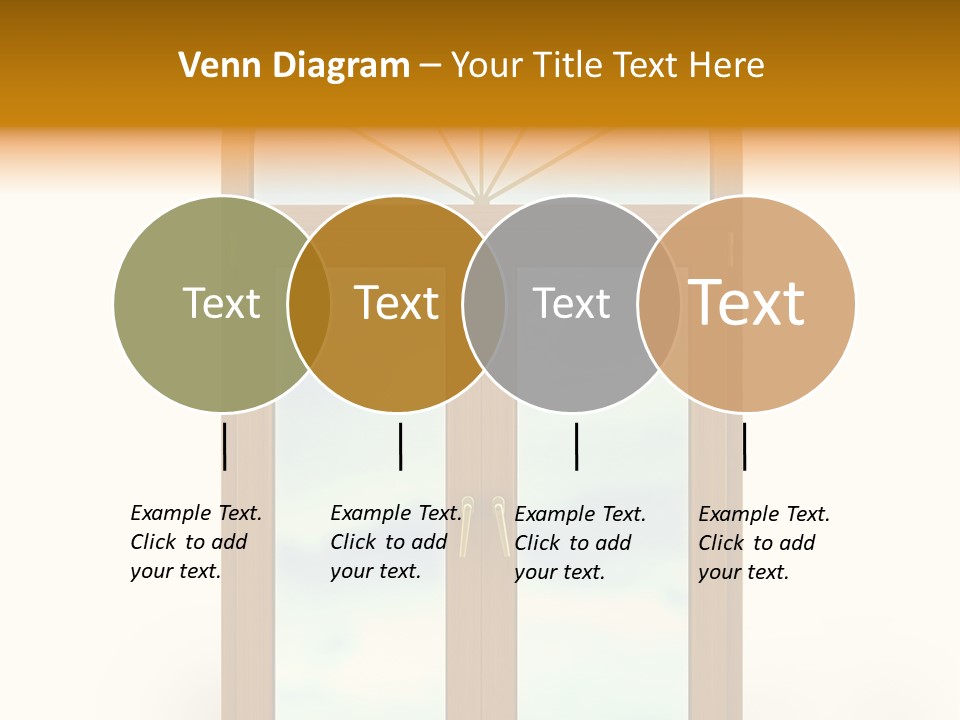 Double Golden Plastic PowerPoint Template