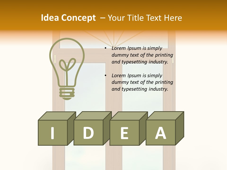 Double Golden Plastic PowerPoint Template