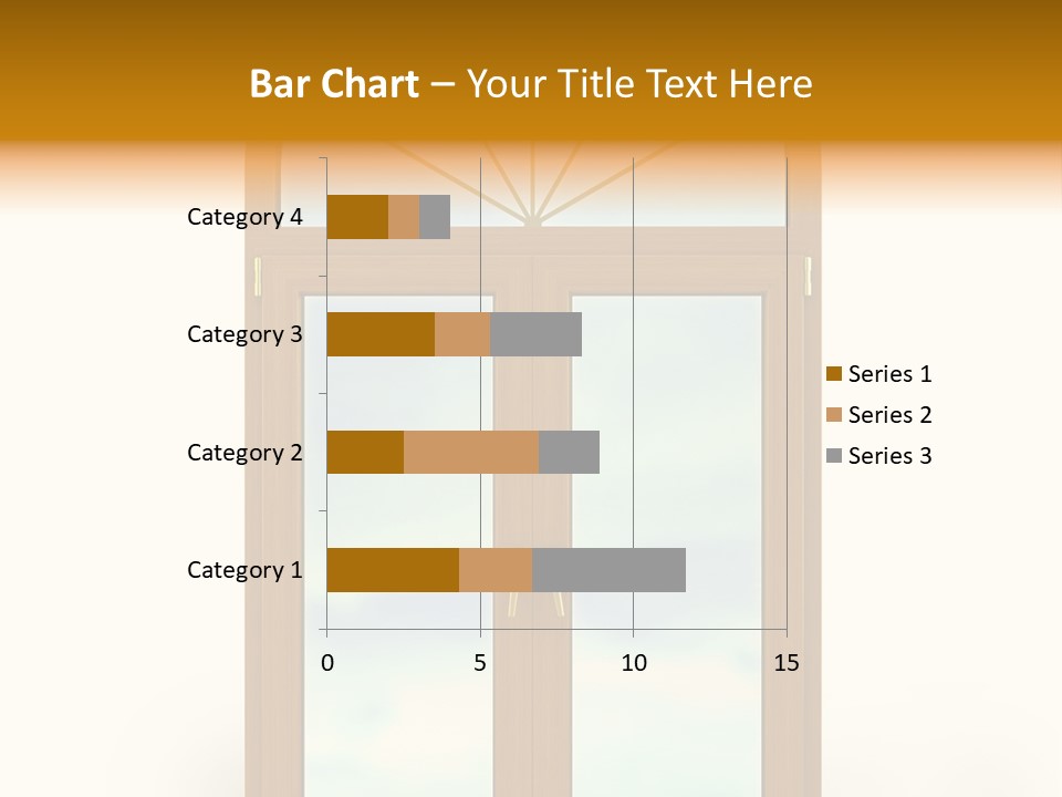Double Golden Plastic PowerPoint Template
