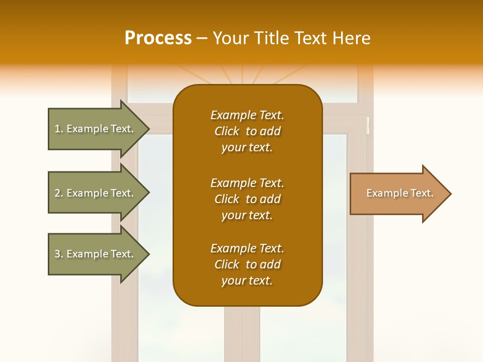 Double Golden Plastic PowerPoint Template