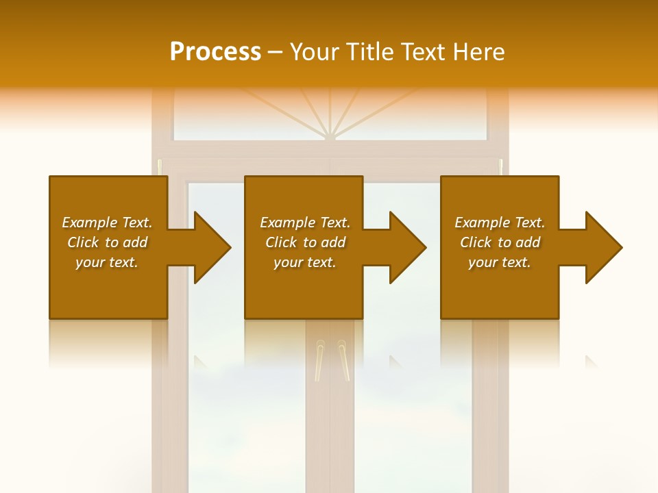Double Golden Plastic PowerPoint Template
