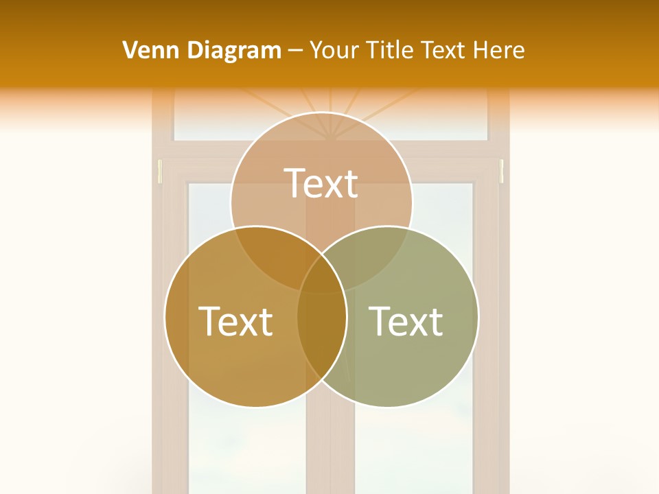 Double Golden Plastic PowerPoint Template