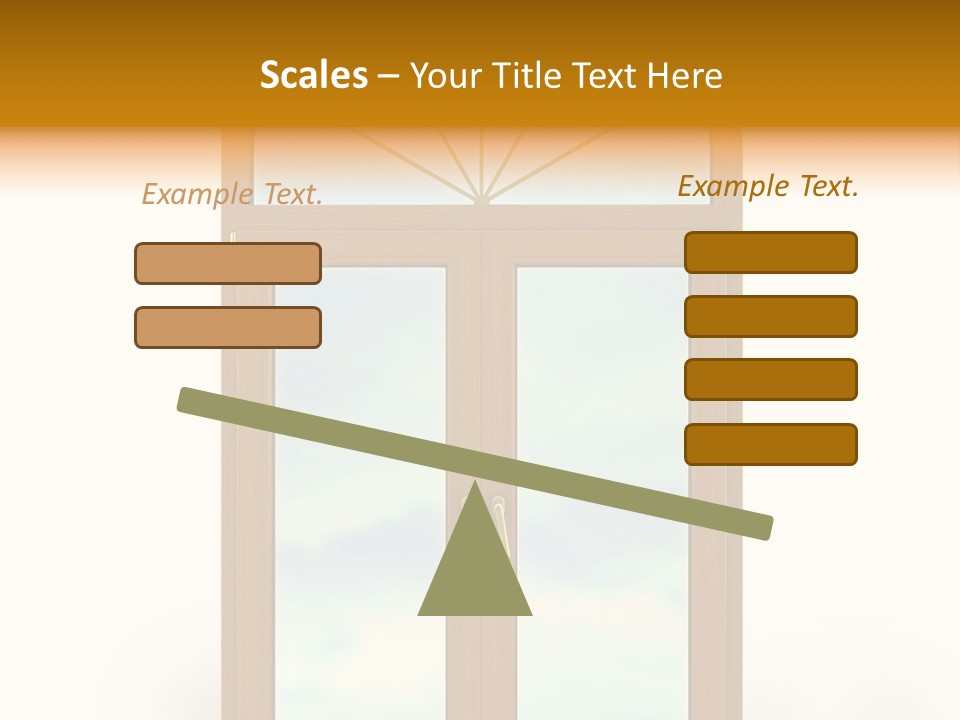 Double Golden Plastic PowerPoint Template