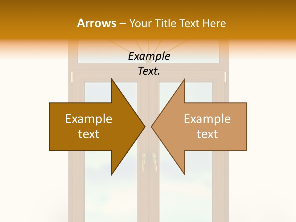 Double Golden Plastic PowerPoint Template
