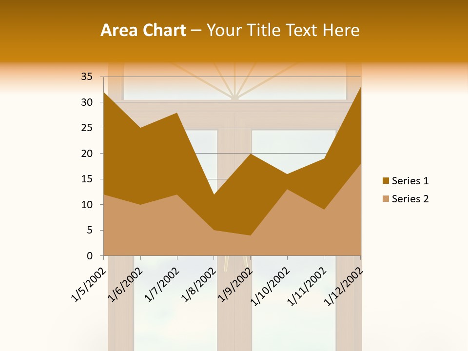 Double Golden Plastic PowerPoint Template