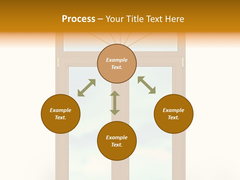 Double Golden Plastic PowerPoint Template