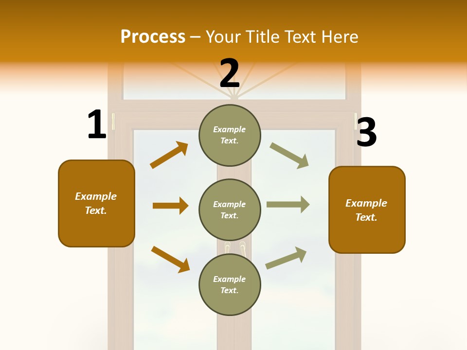 Double Golden Plastic PowerPoint Template