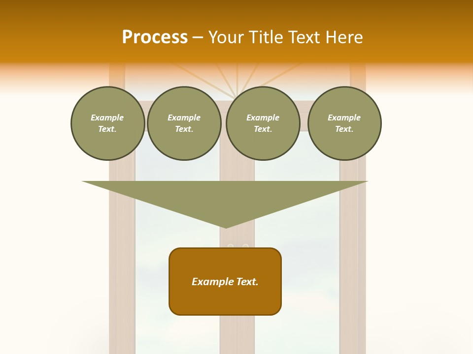 Double Golden Plastic PowerPoint Template