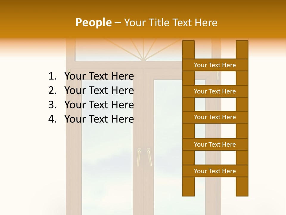 Double Golden Plastic PowerPoint Template