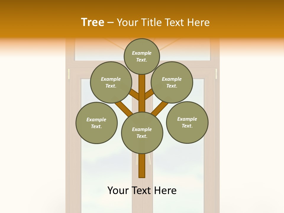 Double Golden Plastic PowerPoint Template