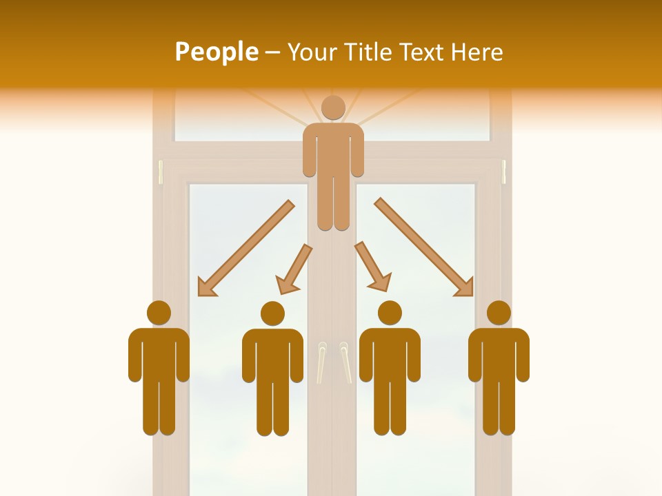 Double Golden Plastic PowerPoint Template